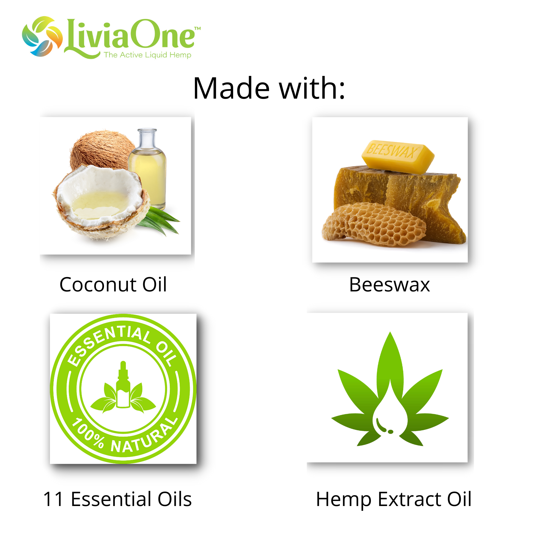 LiviaOne™ CANABLISS HEMP EXTRACT BALM - 1000mg